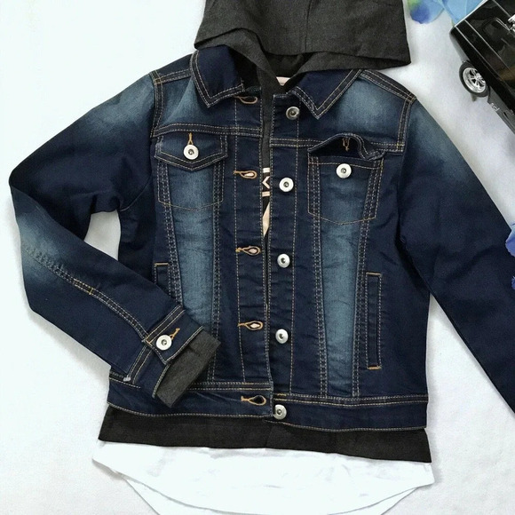 DKNY NWOT Jean Jacket and Top Bundle Girls M (8/10) - Picture 2 of 10